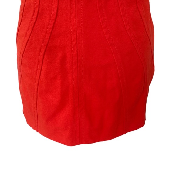 Diane Von Furstenberg Cameroon Blood Orange Mini Skirt - 8 - Picture 5 of 14